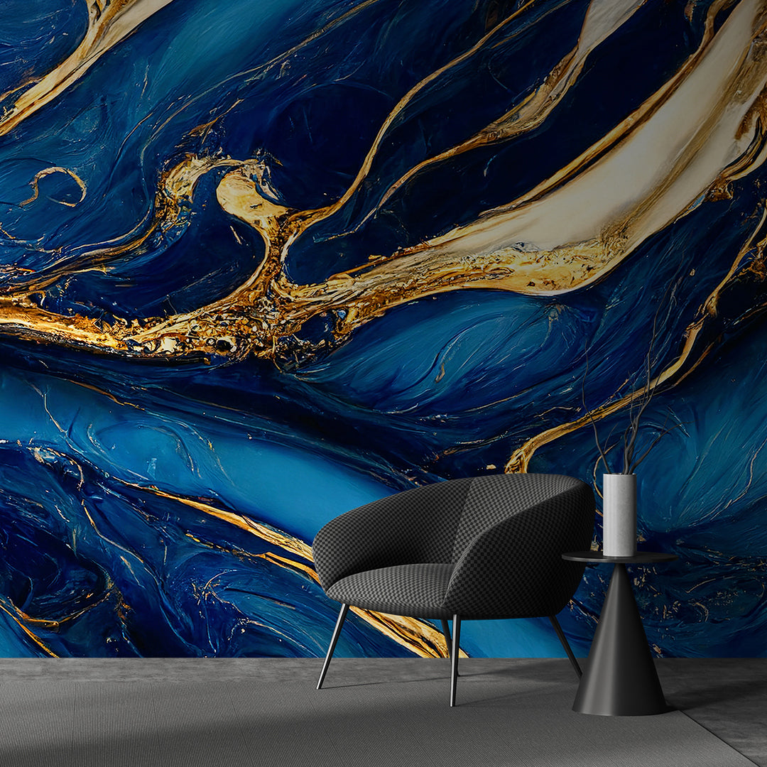 Oceanic Gold Wallpaper