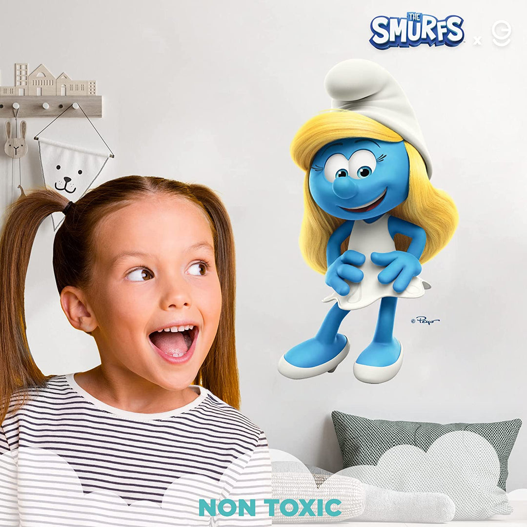 The Smurfs Wall Decal - EGD X The Smurfs Series - Prime Collection - Baby Girl or Boy - Nursery Wall Decal for Baby Room Decorations - Mural Wall Decal Sticker (EGDTS030) - egraphicstore