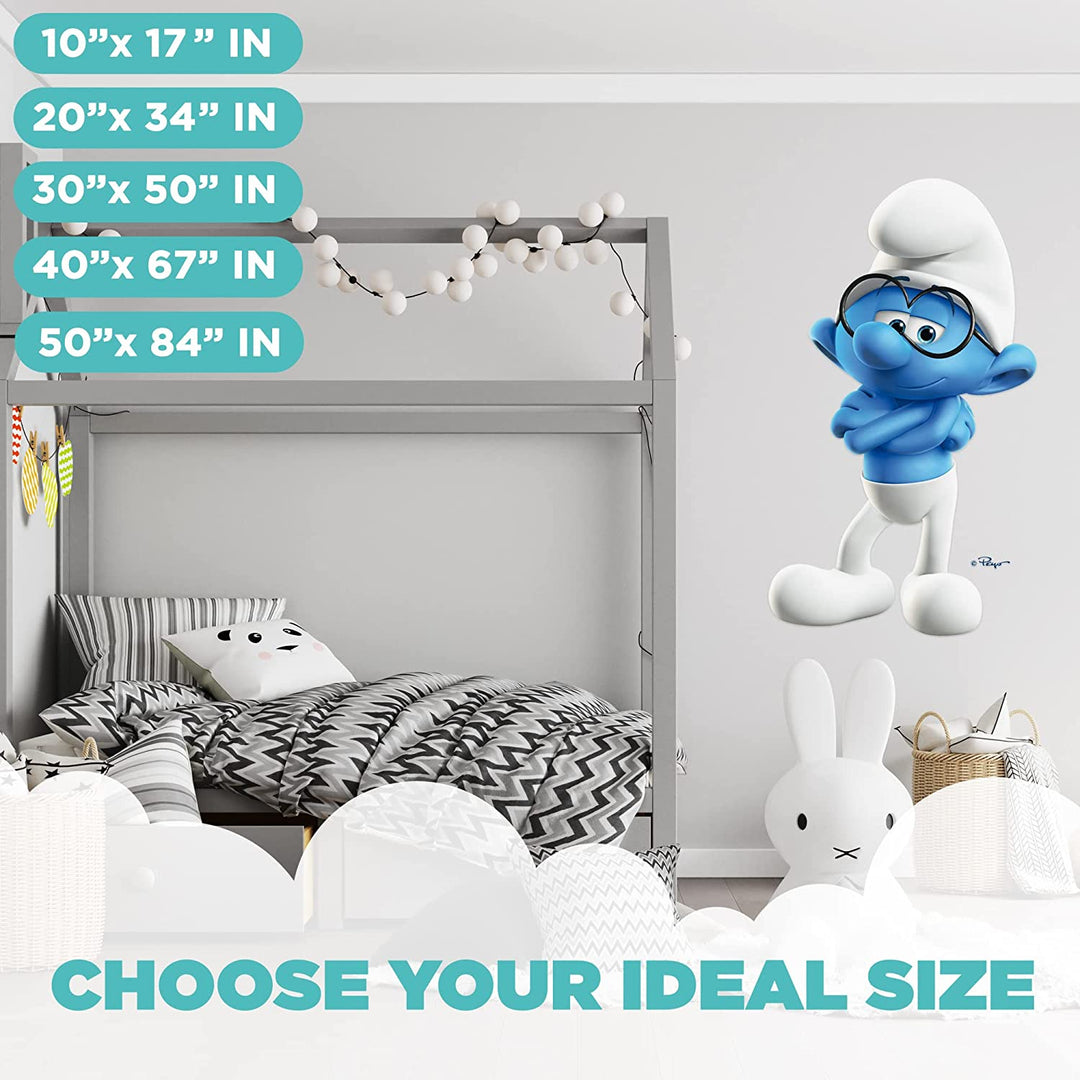 The Smurfs Wall Decal - EGD X The Smurfs Series - Prime Collection - Baby Girl or Boy - Nursery Wall Decal for Baby Room Decorations - Mural Wall Decal Sticker (EGDTS028) - egraphicstore