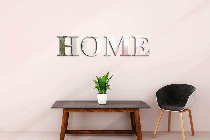 Home Letter Shaped Acrylic Mirror