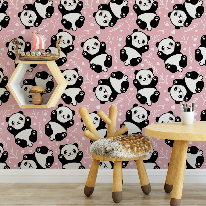 Panda Playtime Wallpaper