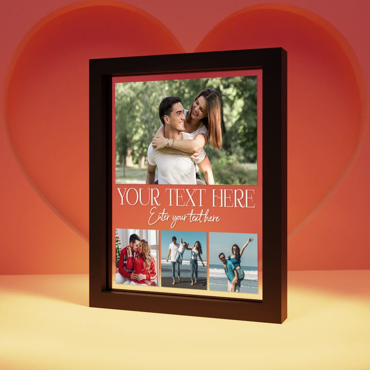 Personalized Acrylic Love Plaque - Custom Photo Gift with LED Option