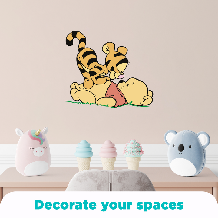 Winnie The Pooh Theme - Baby's Mural Room Wall Decal Vinyl