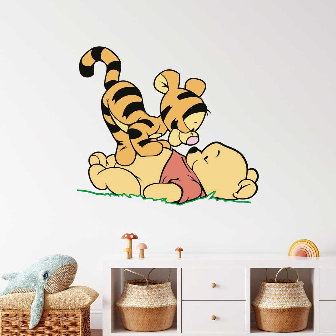 Winnie The Pooh Theme - Baby's Mural Room Wall Decal Vinyl