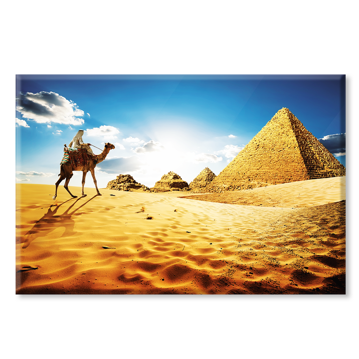 Acrylic Glass Frame Modern Wall Art Pyramids - Wonders Of Nature Series - Interior Design - Acrylic Wall Art - Picture Photo Printing Artwork - Multiple Size Options - egraphicstore