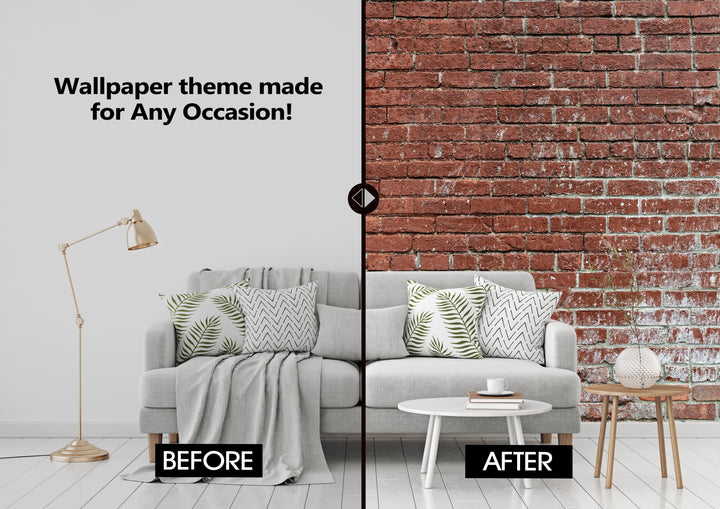 Brick Wall with Paint Wallpaper (R1049) - egraphicstore