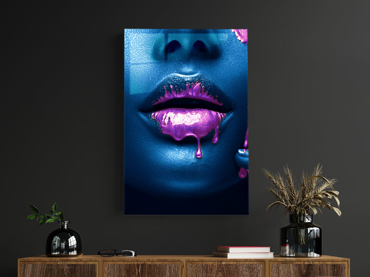 Acrylic Modern Wall Art Lips - Portrait Series - Acrylic Wall Art - Picture Photo Printing Artwork - Multiple Size Options - egraphicstore