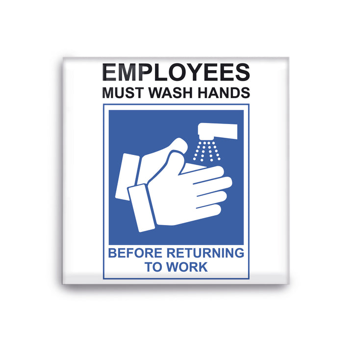 Health and Safety Sign Square - Medical Signs - Acrylic Signage For Workplace - Multiple Size Options - egraphicstore