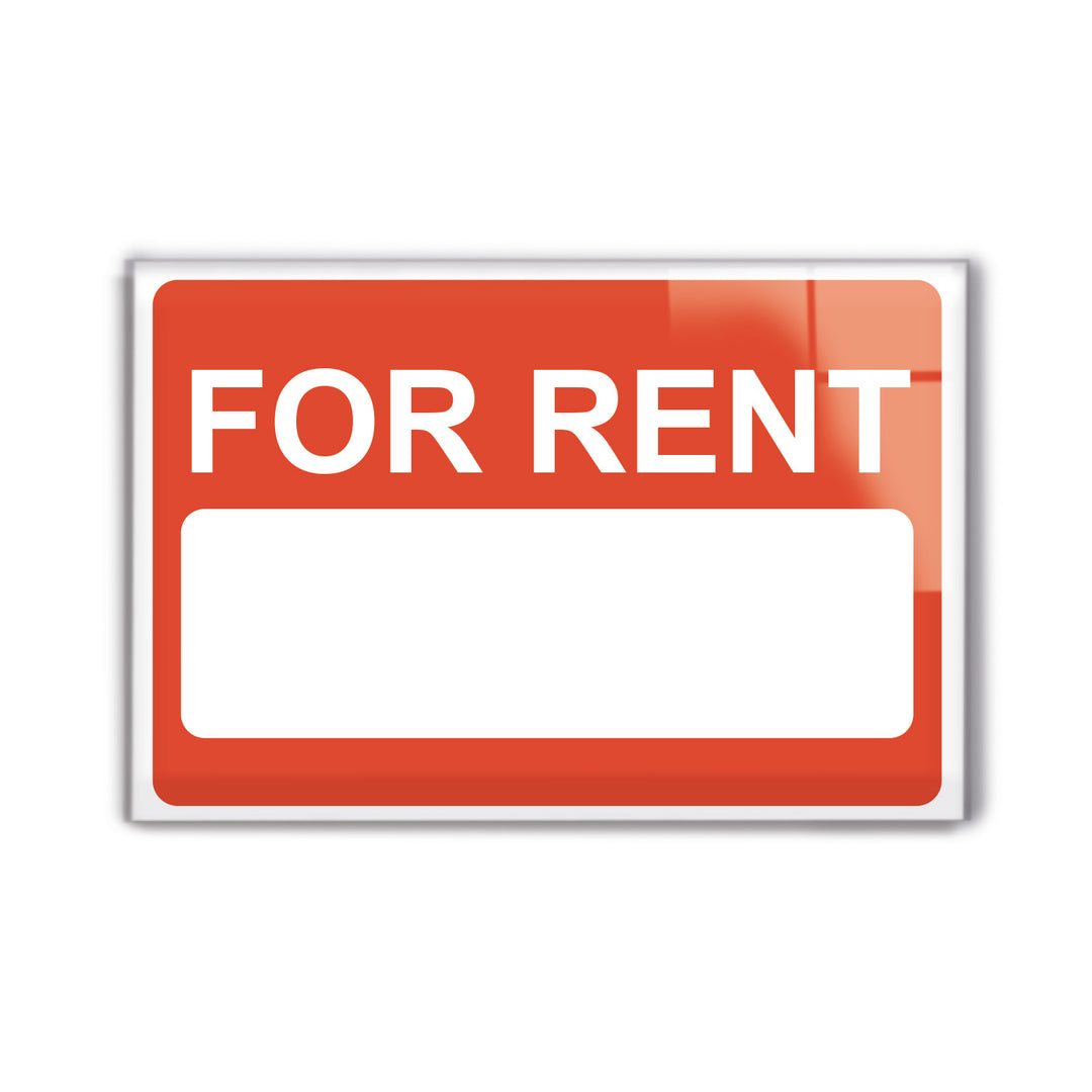 For Sale and For Rent Signs Horizontal - Personalized Acrylic Signage - Custom Acrylic Signage For Rent and Sale - Multiple Size Options - egraphicstore