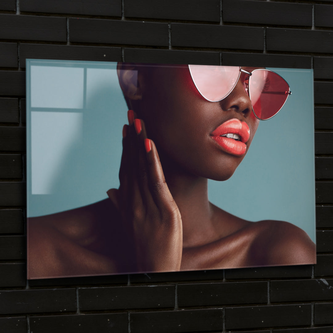 Acrylic Modern Wall Art Vibrant Color - Glamorous Lips Series - Acrylic Wall Art - Picture Photo Printing Artwork - Multiple Size Options - egraphicstore