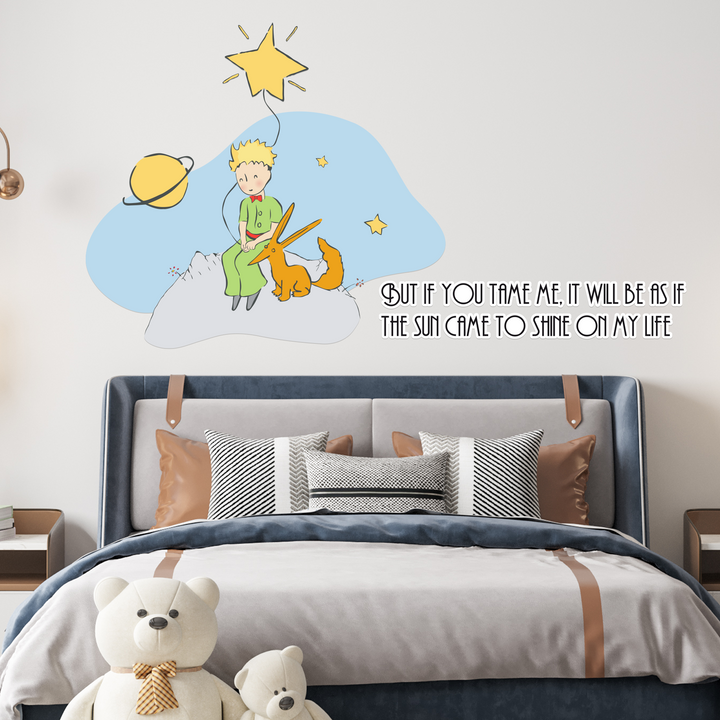 Little Prince Wall Decal - EGD X The Little Prince Series - Prime Collection - Baby Girl or Boy - Nursery Wall Decal for Baby Room Decorations - Mural Wall Decal Sticker (EGDLP017) - egraphicstore