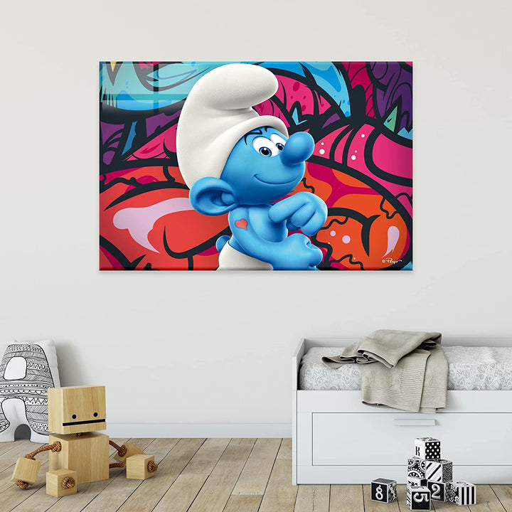 The Smurfs Acrylic Frame Modern Wall Art - EGD X The Smurfs Series - Prime Collection - Interior Design - Acrylic Wall Art - Picture Photo Printing Artwork - Multiple Size Options (EGDTS026) - egraphicstore