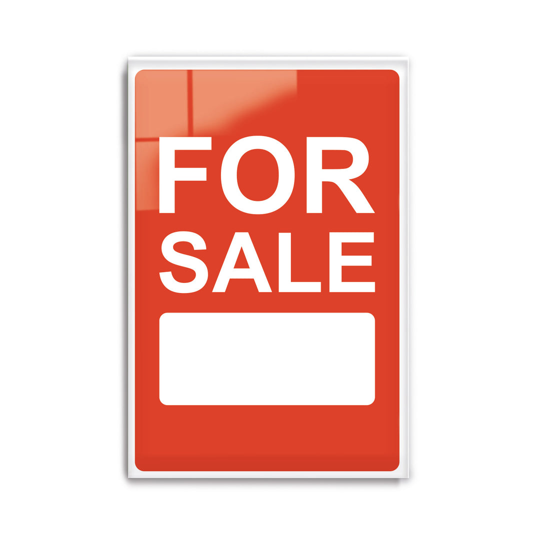 For Sale and For Rent Signs Vertical - Personalized Acrylic Signage - Custom Acrylic Signage For Rent and Sale - Multiple Size Options - egraphicstore