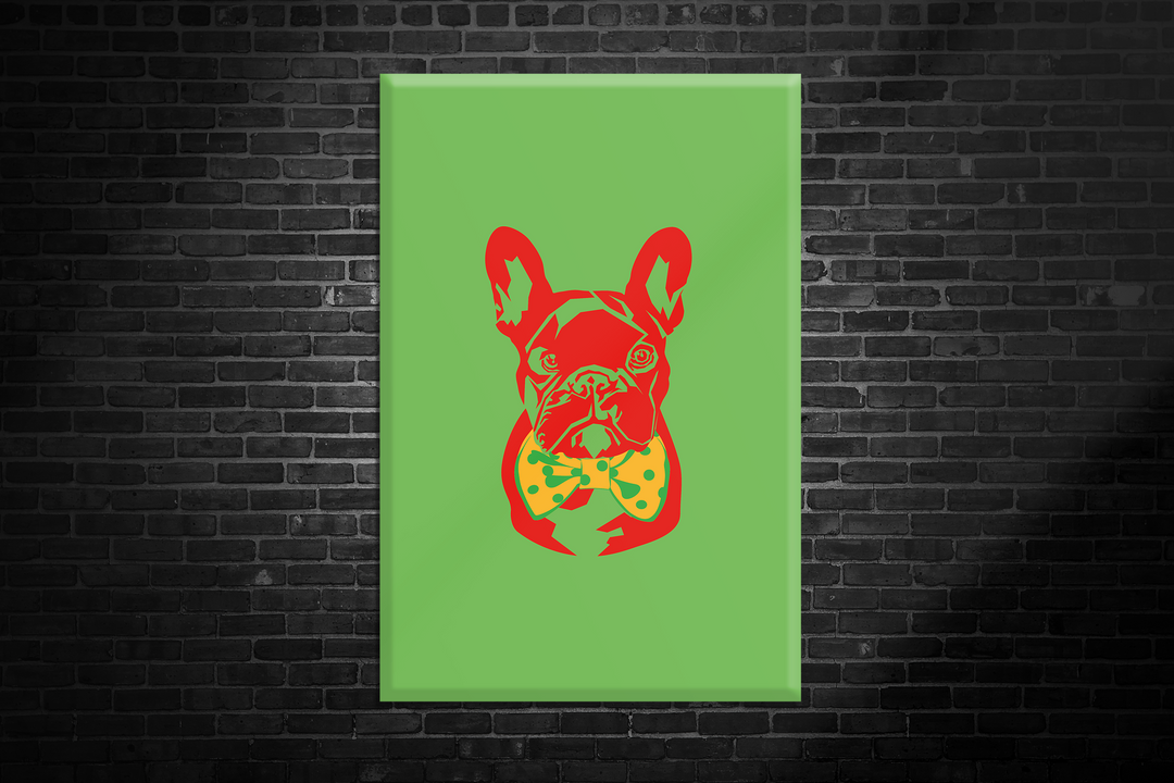 Acrylic Glass Frame Modern Wall Art Colorful French Bulldog - Abstract Animals Series - Abstract Animals Series - Interior Design - Acrylic Wall Art - Picture Photo Printing Artwork - Multipl - egraphicstore