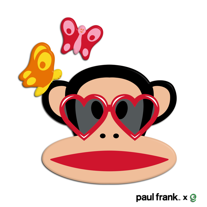 Paul Frank Peel and Stick Wall Decal - EGD X Paul Frank Series - Prime Collection - Baby Girl or Boy - Nursery Wall Decal for Baby Room Decorations - Mural Wall Decal Sticker (EGDPF002) - egraphicstore