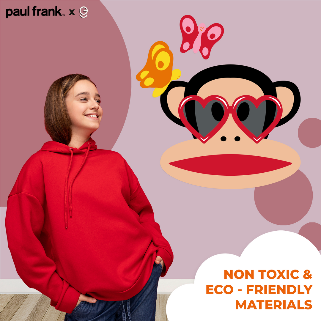 Paul Frank Peel and Stick Wall Decal - EGD X Paul Frank Series - Prime Collection - Baby Girl or Boy - Nursery Wall Decal for Baby Room Decorations - Mural Wall Decal Sticker (EGDPF002) - egraphicstore