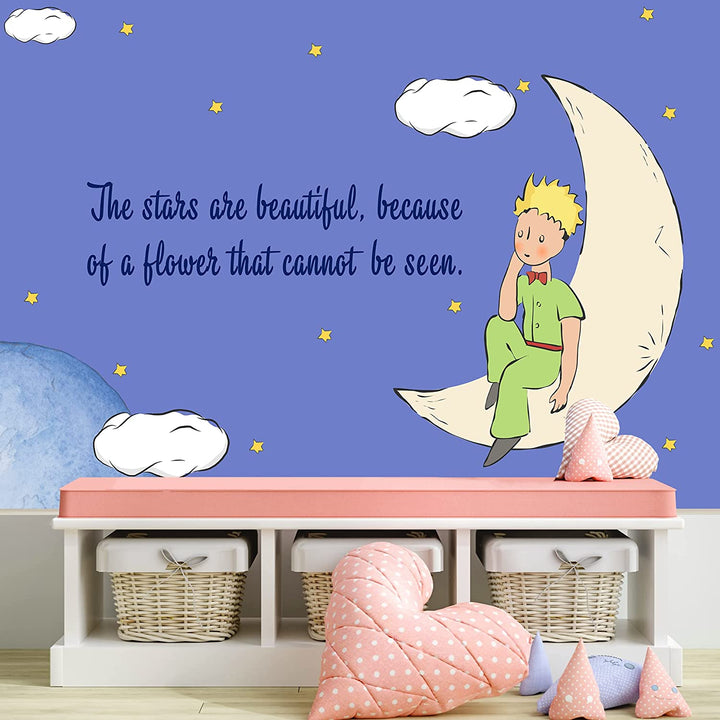 The Little Prince Peel and Stick Wallpaper - EGD X The Little Prince Series - Prime Collection - Theme Wallpaper Mural for Interior Design (EGDLP045) - egraphicstore