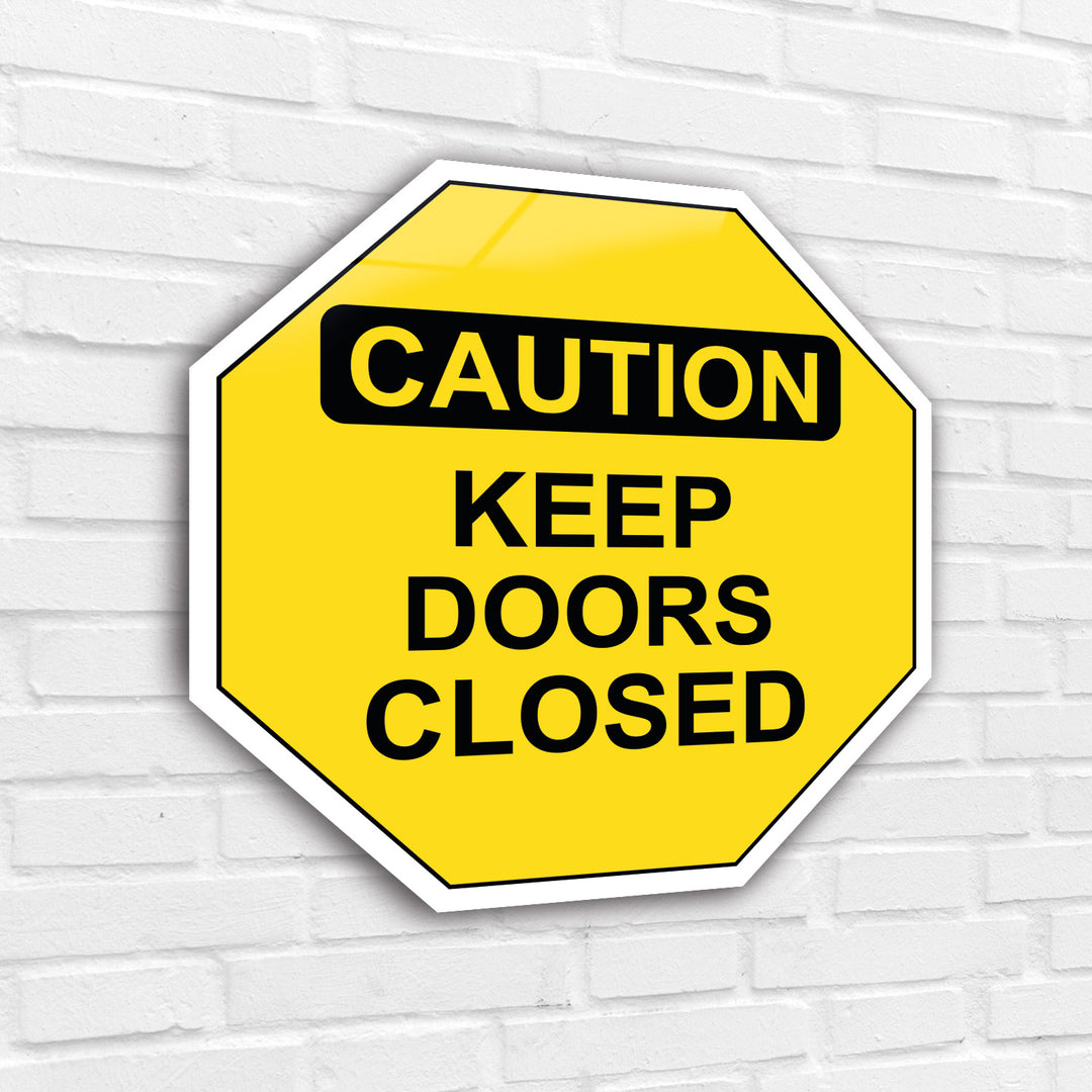 Safety Sign Hexagonal - Warning Signs - Prohibition Signs - Acrylic Signage For Workplace - Multiple Size Options - egraphicstore