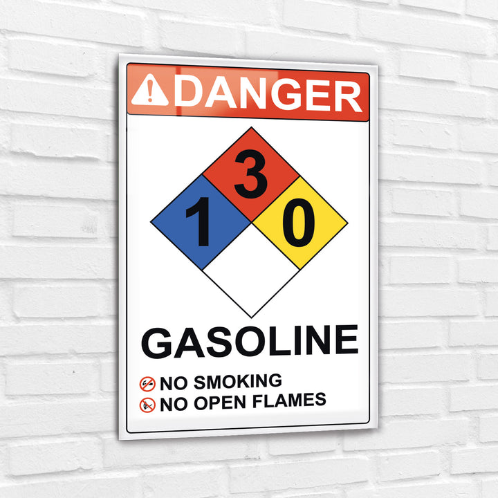 Safety Sign Vertical - Warning Signs - Prohibition Signs - Acrylic Signage For Workplace - Multiple Size Options - egraphicstore