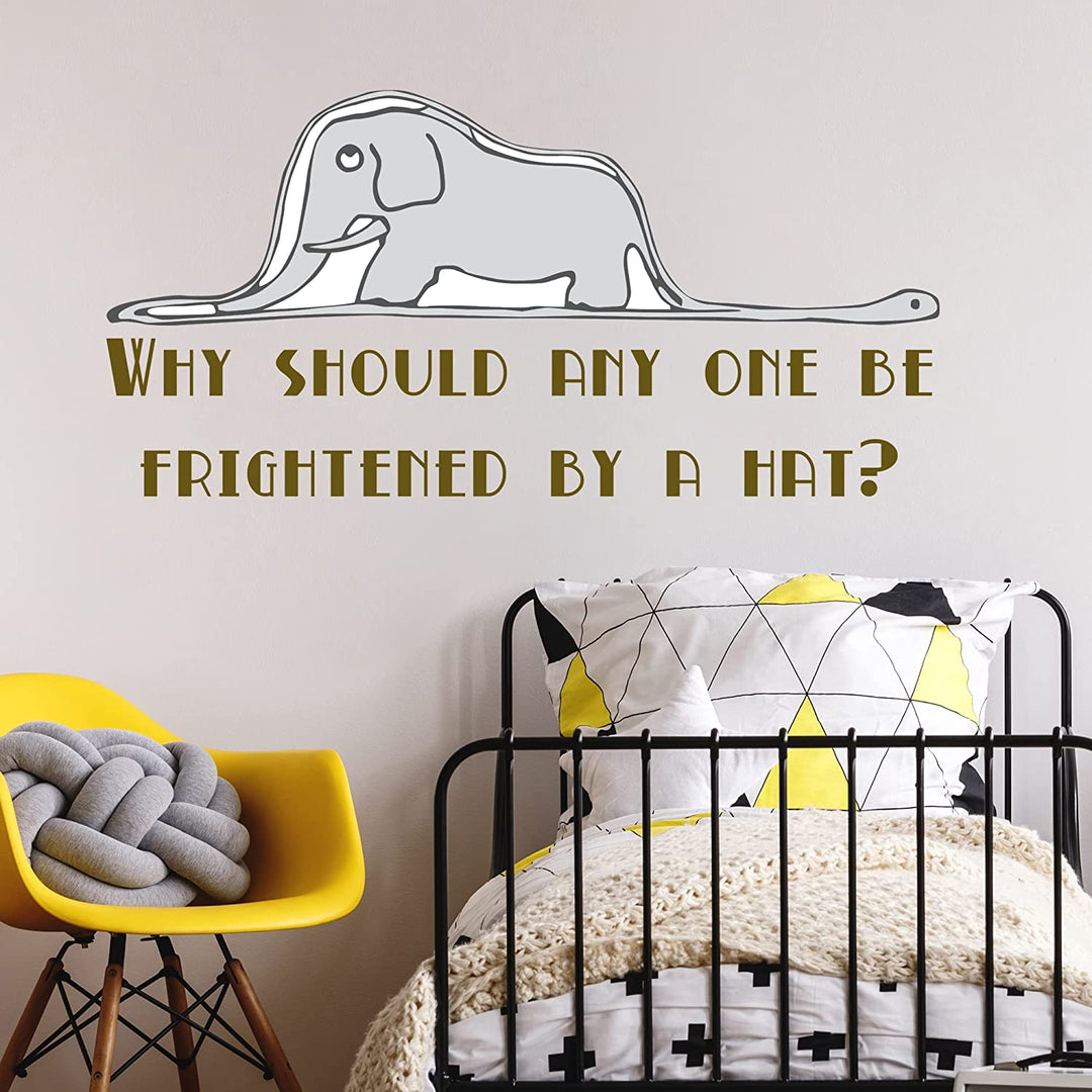 The Little Prince Wall Decal - EGD X The Little Prince Series - Prime Collection - Baby Girl or Boy - Nursery Wall Decal for Baby Room Decorations - Mural Wall Decal Sticker (EGDLP041) - egraphicstore