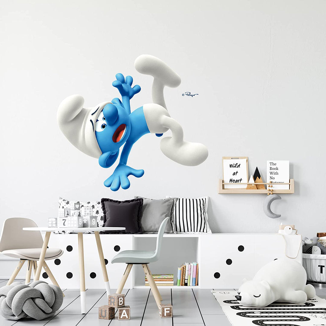 The Smurfs Wall Decal - EGD X The Smurfs Series - Prime Collection - Baby Girl or Boy - Nursery Wall Decal for Baby Room Decorations - Mural Wall Decal Sticker (EGDTS029) - egraphicstore