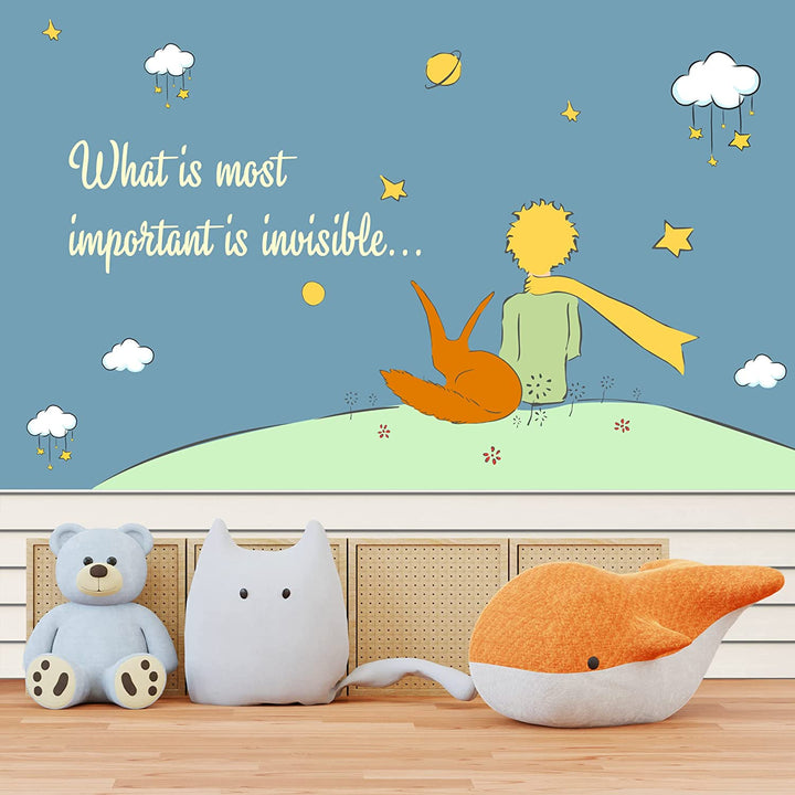 The Little Prince Peel and Stick Wallpaper - EGD X The Little Prince Series - Prime Collection - Theme Wallpaper Mural for Interior Design (EGDLP046) - egraphicstore