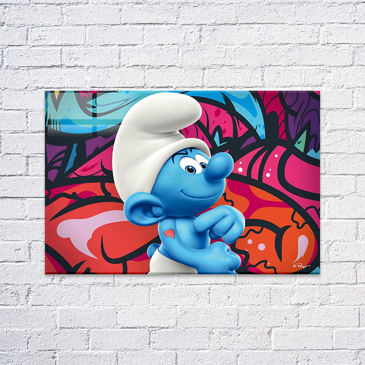 The Smurfs Acrylic Frame Modern Wall Art - EGD X The Smurfs Series - Prime Collection - Interior Design - Acrylic Wall Art - Picture Photo Printing Artwork - Multiple Size Options (EGDTS026) - egraphicstore