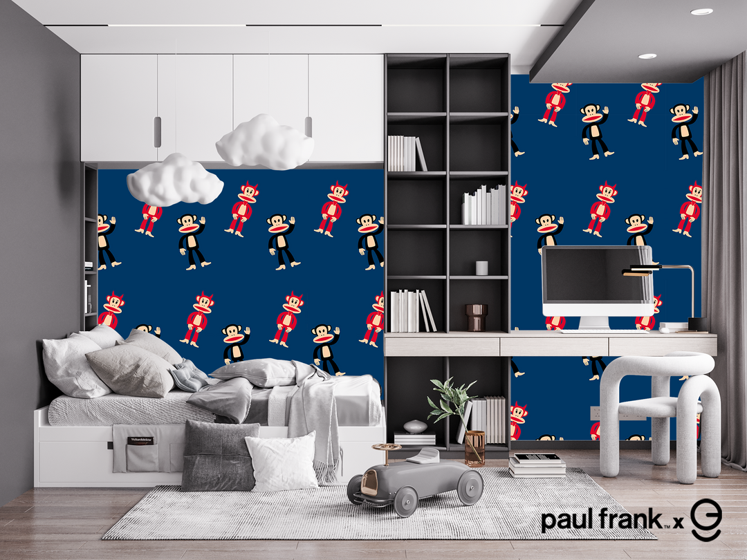 Paul Frank Peel and Stick Wallpaper - EGD X Paul Frank Series - Prime Collection - Theme Wallpaper Mural for Interior Design (EGDPF014) - egraphicstore