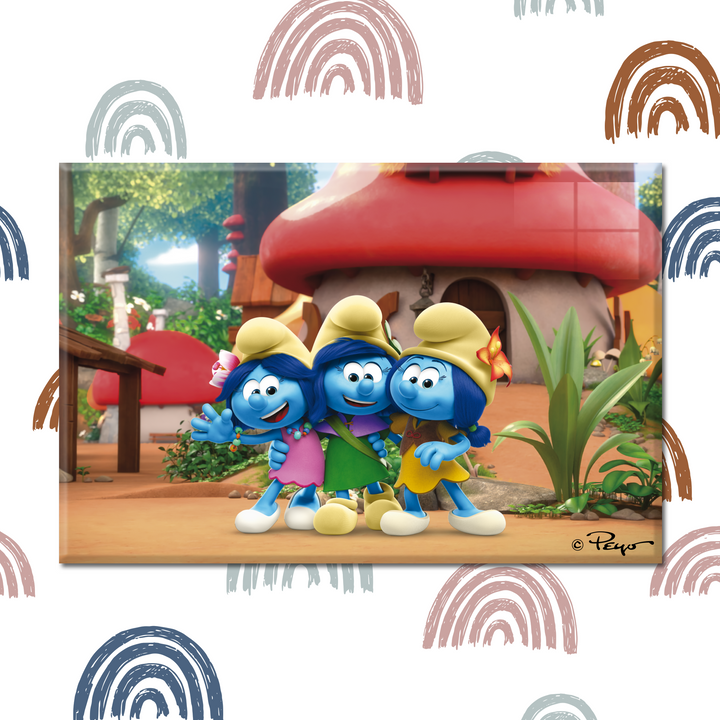 The Smurfs Acrylic Frame Modern Wall Art - EGD X The Smurfs Series - Prime Collection - Interior Design - Acrylic Wall Art - Picture Photo Printing Artwork - Multiple Size Options (EGDTS002) - egraphicstore