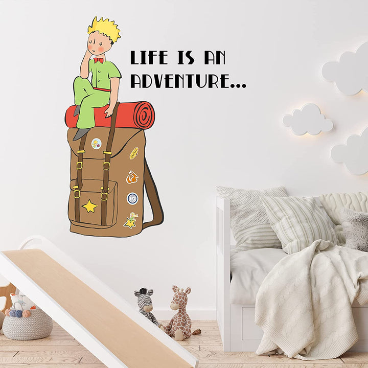 The Little Prince Wall Decal - EGD X The Little Prince Series - Prime Collection - Baby Girl or Boy - Nursery Wall Decal for Baby Room Decorations - Mural Wall Decal Sticker (EGDLP038) - egraphicstore