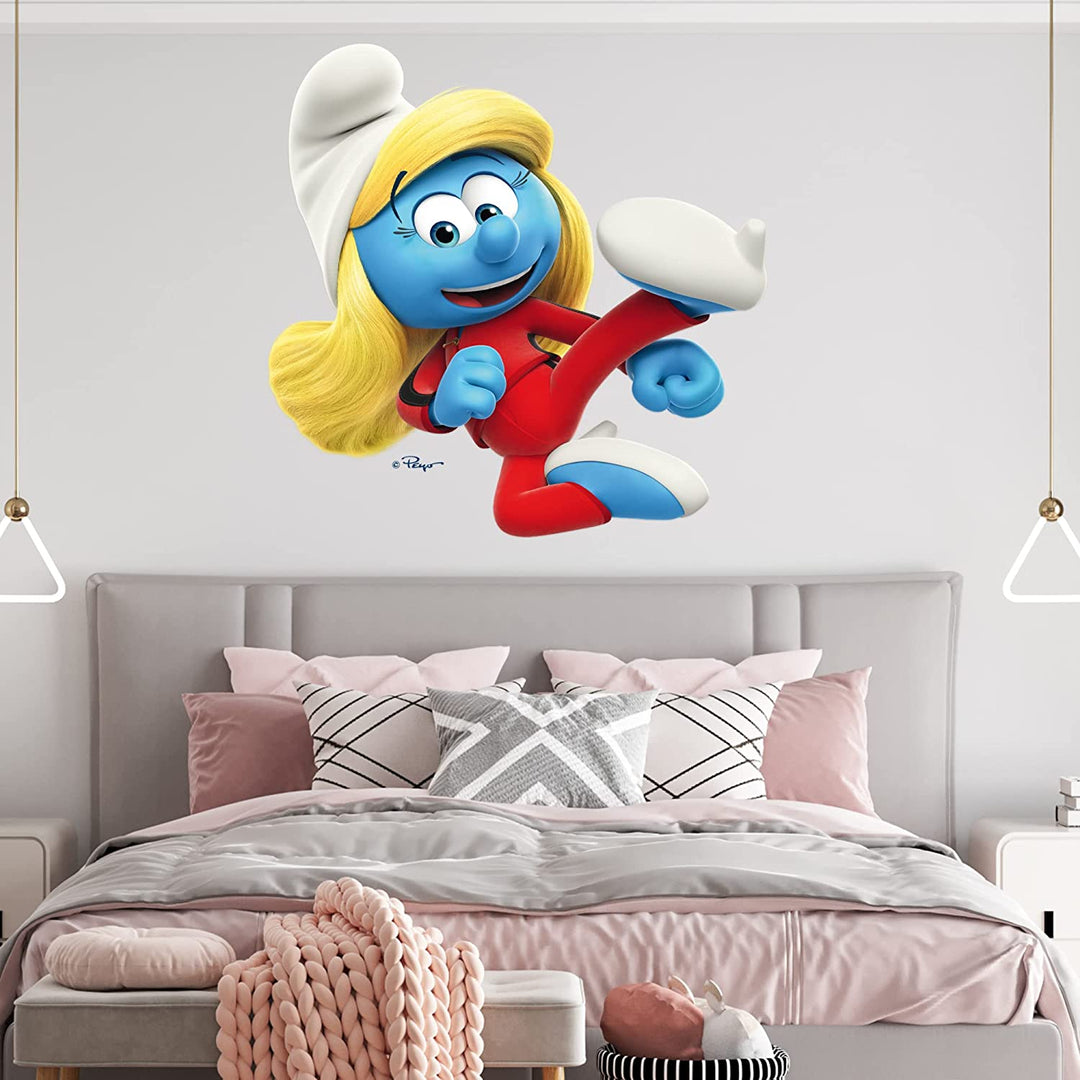 The Smurfs Wall Decal - EGD X The Smurfs Series - Prime Collection - Baby Girl or Boy - Nursery Wall Decal for Baby Room Decorations - Mural Wall Decal Sticker (EGDTS031) - egraphicstore