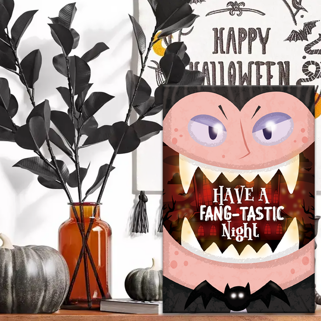 Halloween Vampire PVC Sign - Hanging Sign for Home Decor Halloween Holidays - PVC Accessory for your Hallowen Celebration - Support with Double-Sided Tape - Multiple Size Options - egraphicstore