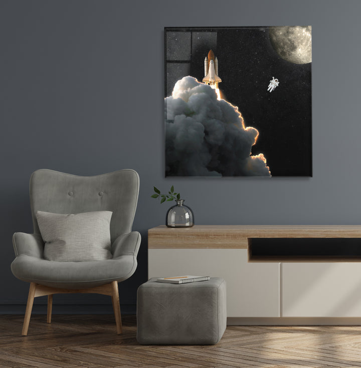 Acrylic Modern Wall Art Astronaut Series - Acrylic Wall Art - Picture Photo Printing Artwork - Multiple Size Options (ASTRO008) - egraphicstore