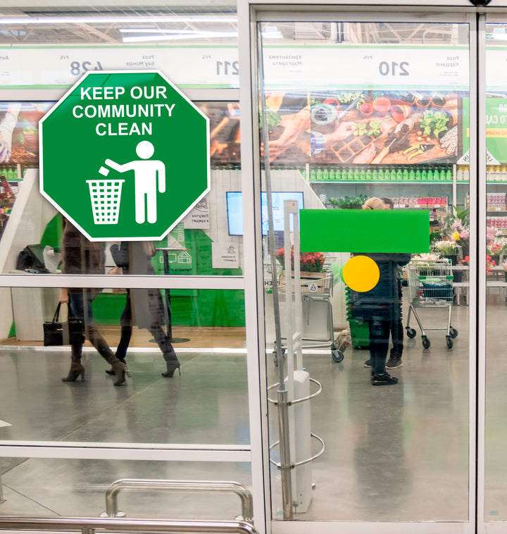 Signage For Supermarkets Hexagonal - Store Signs - Acrylic Signage For Workplace - Multiple Size Options - egraphicstore