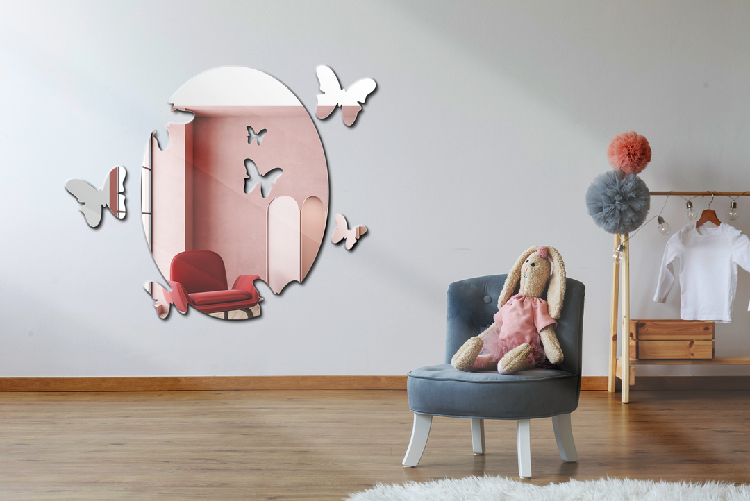 Mirrored Butterfly Kids Wall Decals