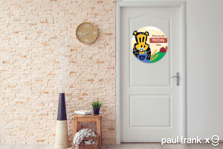 Paul Frank Monkey in PVC - EGD X Paul Frank Series - Prime Collection - PVC Home Decor Interior Design - Support with Double-Sided Tape - Multiple Size Options (EGDPF017) - egraphicstore