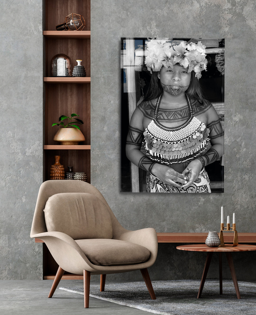 Acrylic Modern Wall Art Indigenous - Travel Around The World Series - Interior Design - Acrylic Wall Art - Picture Photo Printing Artwork - Multiple Size Options - egraphicstore