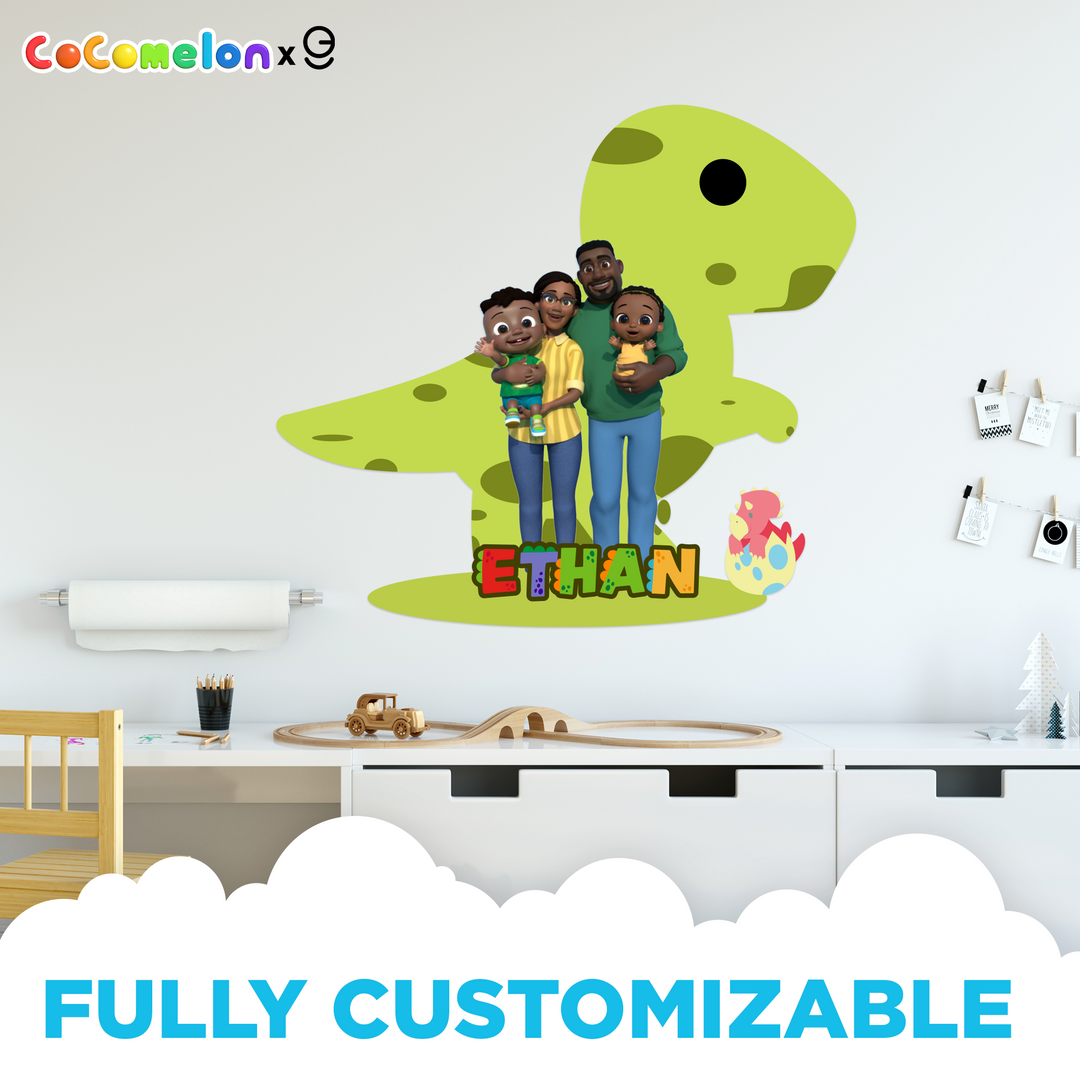 Custom Name Cody's Family CoComelon Kids Wall Decal - EGD X CoComelon Series - Prime Collection - Wall Decal for Room Decorations - Mural Wall Decal Sticker (EGDCOCO005) - egraphicstore