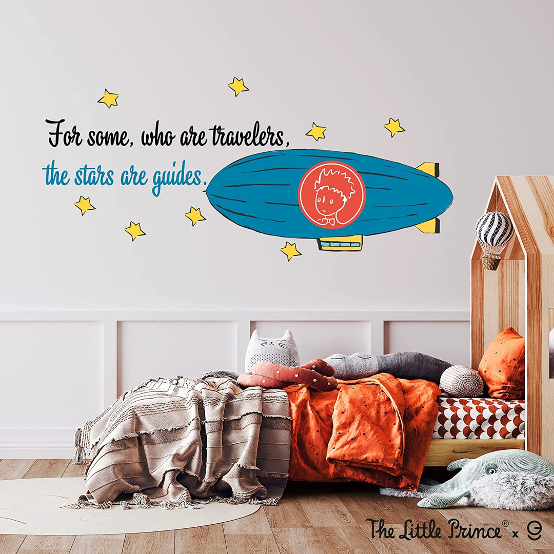 The Little Prince Wall Decal - EGD X The Little Prince Series - Prime Collection - Baby Girl or Boy - Nursery Wall Decal for Baby Room Decorations - Mural Wall Decal Sticker (EGDLP044) - egraphicstore