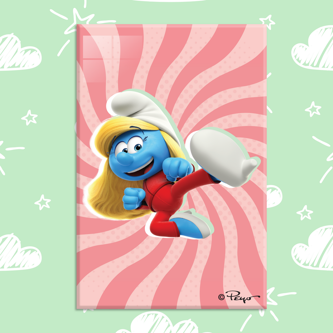 The Smurfs Acrylic Frame Modern Wall Art - EGD X The Smurfs Series - Prime Collection - Interior Design - Acrylic Wall Art - Picture Photo Printing Artwork - Multiple Size Options (EGDTS004) - egraphicstore