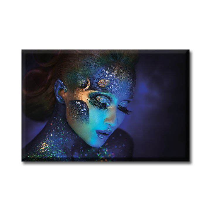 Acrylic Glass Frame Modern Wall Art Piscis Makeup - Body Art Series - Interior Design - Acrylic Wall Art - Picture Photo Printing Artwork - Multiple Size Options - egraphicstore