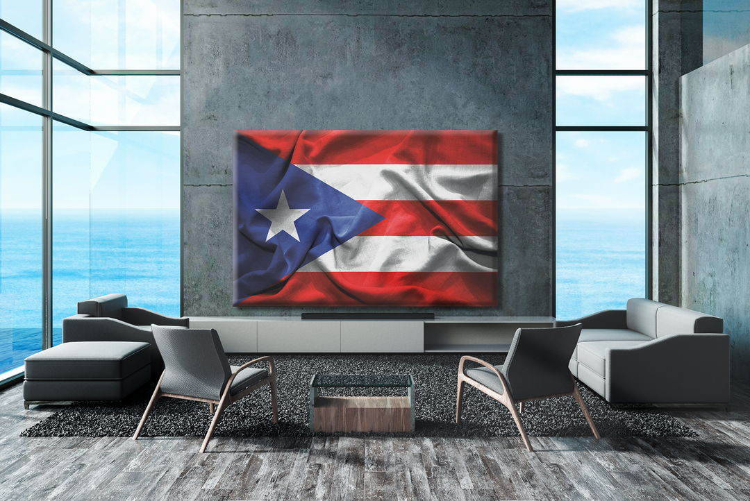 Acrylic Frame Modern Wall Art Puerto Rico - Country Flags Series - Interior Design - Acrylic Wall Art - Picture Photo Printing Artwork - Multiple Size Options - egraphicstore