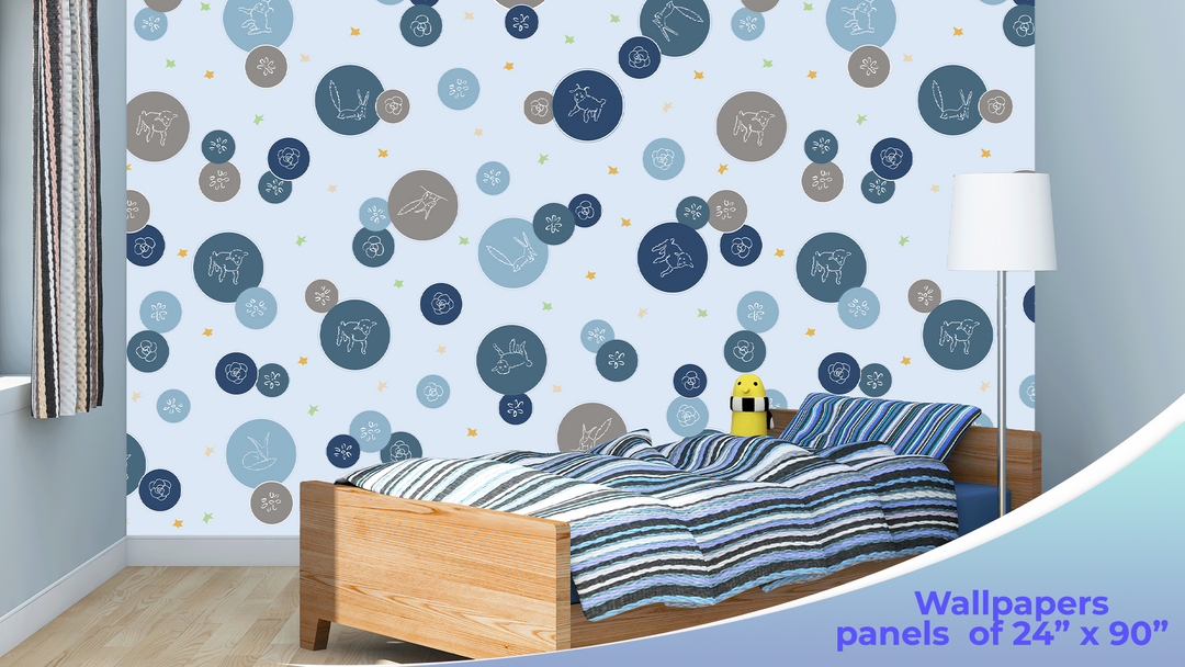 The Little Prince Peel and Stick Wallpaper - EGD X The Little Prince Series - Prime Collection - Theme Wallpaper Mural for Interior Design (EGDLP006) - egraphicstore