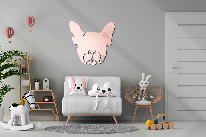 Dog Shaped Mirror Wall Decor - Wall Mirror Mounted Decorative - Mirror for Bathroom Vanity, Living Room or Bedroom - Interior Design - Multiple Size Options - Support With Double-Sided Tape ( - egraphicstore