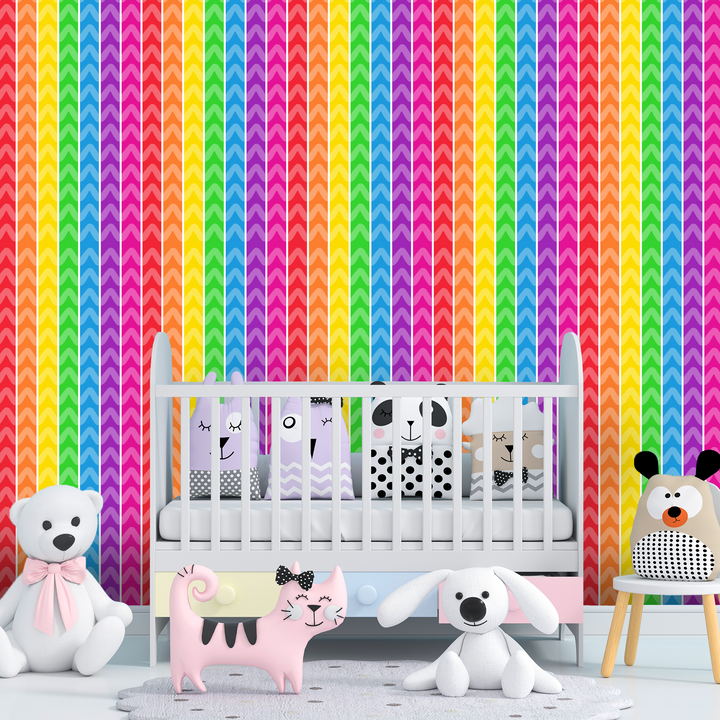 EGD Zoonicorn Rainbow Single Pattern Peel and Stick Wallpaper X Zoonicorn Series - Prime Collection - Theme Wallpaper Mural for Interior Design (EGDZOO018) - egraphicstore