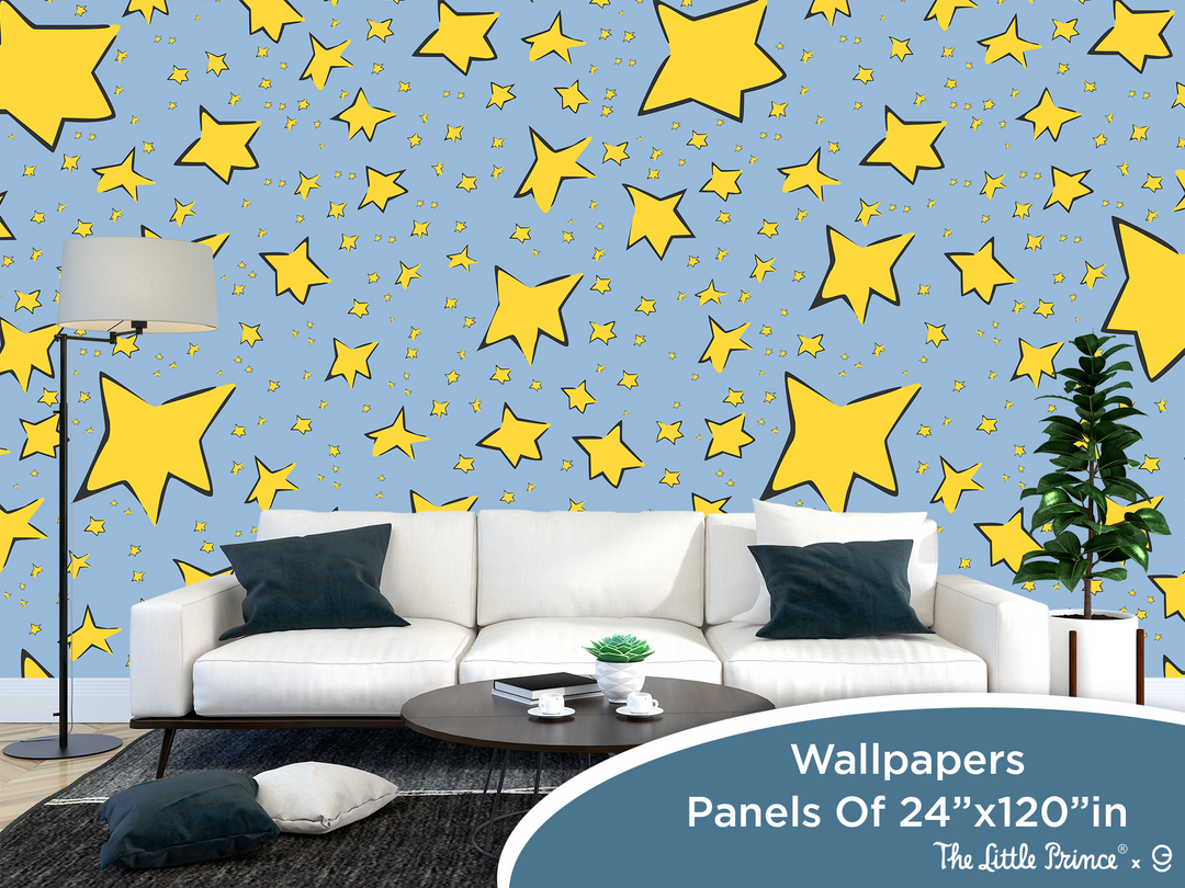 The Little Prince Peel and Stick Wallpaper - EGD X The Little Prince Series - Prime Collection - Theme Wallpaper Mural for Interior Design (EGDLP002) - egraphicstore