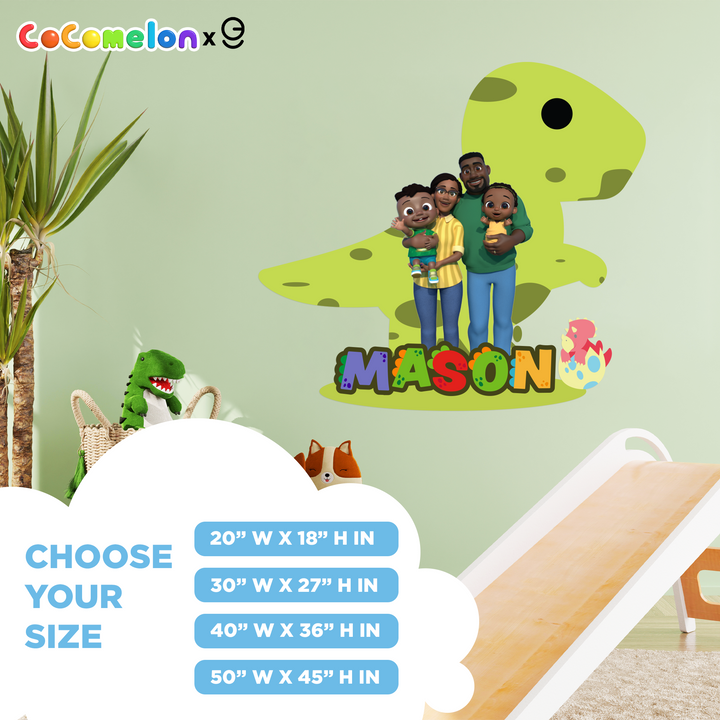 Custom Name Cody's Family CoComelon Kids Wall Decal - EGD X CoComelon Series - Prime Collection - Wall Decal for Room Decorations - Mural Wall Decal Sticker (EGDCOCO005) - egraphicstore