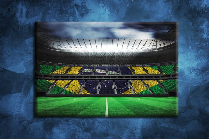Acrylic Frame Modern Wall Art Stadium (Brazil) - Country Flags Series - Interior Design - Acrylic Wall Art - Picture Photo Printing Artwork - Multiple Size Options - egraphicstore