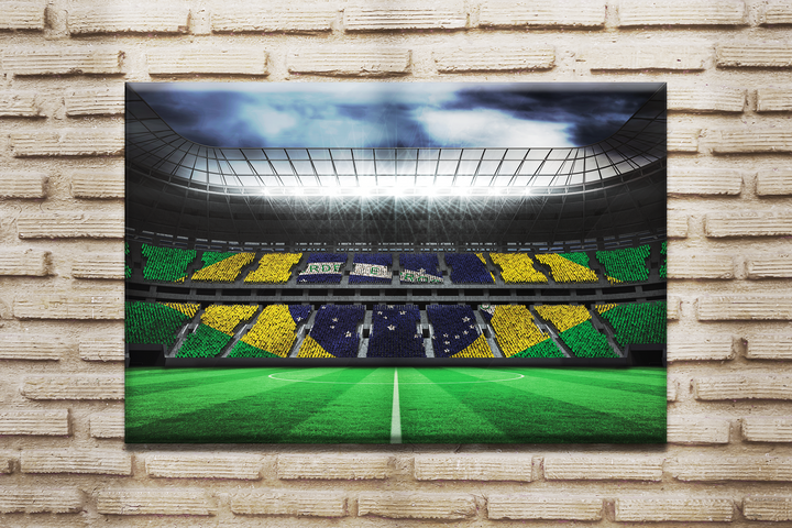 Acrylic Frame Modern Wall Art Stadium (Brazil) - Country Flags Series - Interior Design - Acrylic Wall Art - Picture Photo Printing Artwork - Multiple Size Options - egraphicstore