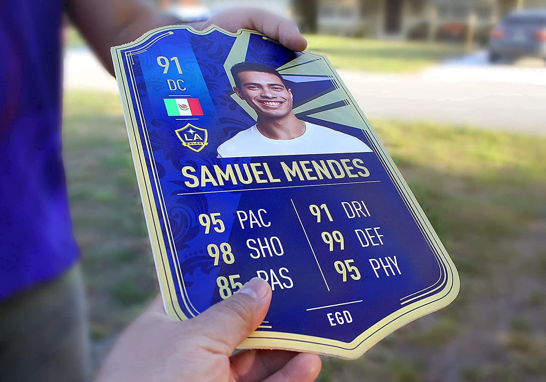 Real Size Soccer Plaque Personalized Ultimate Team Card | Famous Soccer Game | Multiple Size Options - egraphicstore